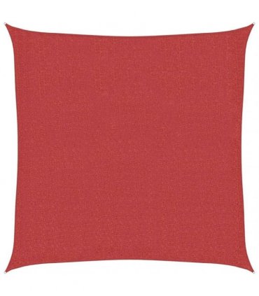 vidaXL Sunshade Sail 160 g/m² Red 2.5x2.5 m HDPE