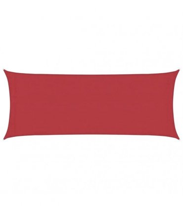 vidaXL Sunshade Sail 160 g/m² Red 2x5 m HDPE