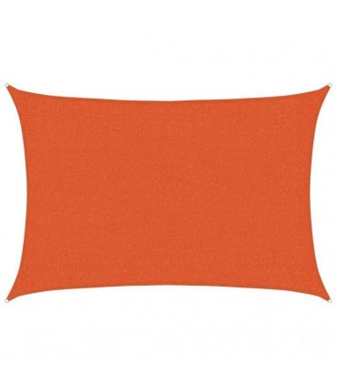 vidaXL Sunshade Sail 160 g/m² Orange 2x2.5 m HDPE
