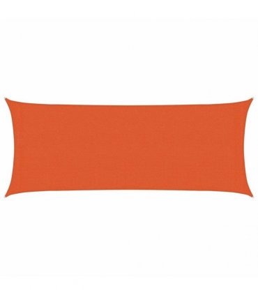 vidaXL Sunshade Sail 160 g/m² Orange 2x5 m HDPE