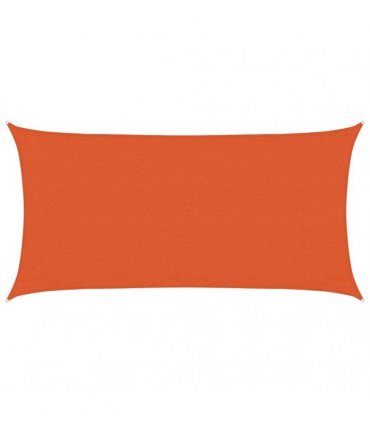 vidaXL Sunshade Sail 160 g/m² Rectangular Orange 3x6 m HDPE
