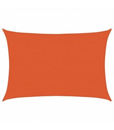 vidaXL Sunshade Sail 160 g/m² Orange 3.5x5 m HDPE