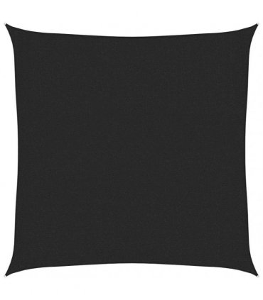 vidaXL Sunshade Sail 160 g/m² Black 3x3 m HDPE