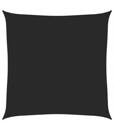 vidaXL Sunshade Sail 160 g/m² Black 7x7 m HDPE