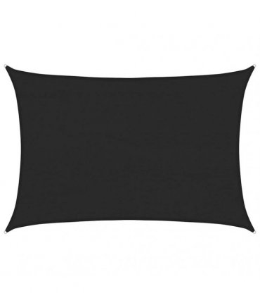 vidaXL Sunshade Sail 160 g/m² Black 4x5 m HDPE
