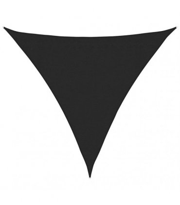 vidaXL Sunshade Sail 160 g/m² Black 3,6x3,6x3,6 m HDPE