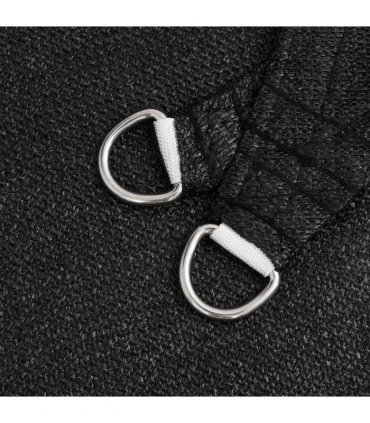 vidaXL Sunshade Sail 160 g/m² Black 3,5x3,5x4,9 m HDPE