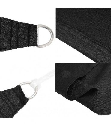 vidaXL Sunshade Sail 160 g/m² Black 4x5x5 m HDPE
