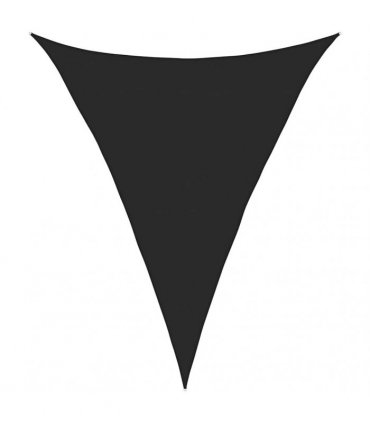 vidaXL Sunshade Sail 160 g/m² Black 5x6x6 m HDPE