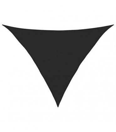 vidaXL Sunshade Sail 160 g/m² Black 5x5x6 m HDPE