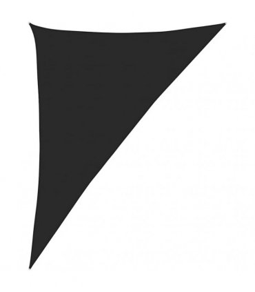 vidaXL Sunshade Sail 160 g/m² Black 4x5x6,8 m HDPE