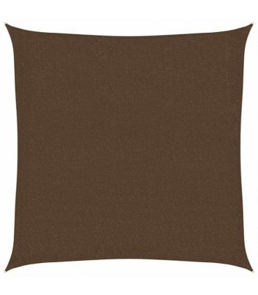 vidaXL Sunshade Sail 160 g/m² Brown 3x3 m HDPE
