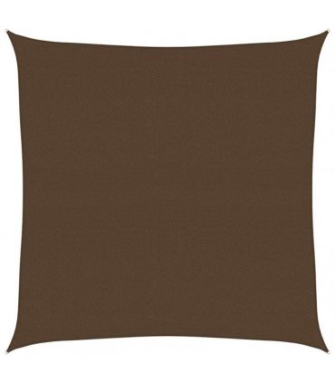 vidaXL Sunshade Sail 160 g/m² Brown 7x7 m HDPE