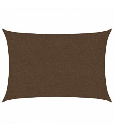 vidaXL Sunshade Sail 160 g/m² Brown 2x3 m HDPE