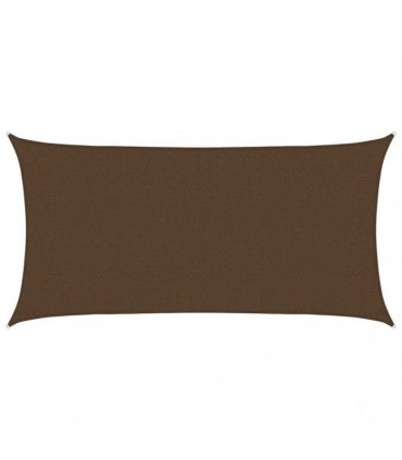 vidaXL Sunshade Sail 160 g/m² Brown 2.5x4.5 m HDPE