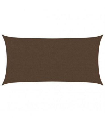 vidaXL Sunshade Sail 160 g/m² Brown 3x6 m HDPE