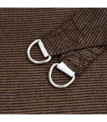 vidaXL Sunshade Sail 160 g/m² Brown 3x6 m HDPE