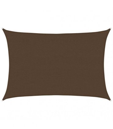 vidaXL Sunshade Sail 160 g/m² Brown 4x6 m HDPE