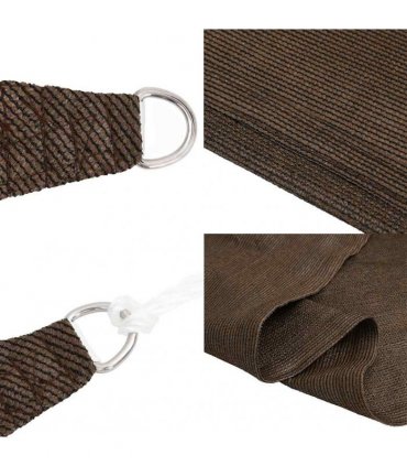 vidaXL Sunshade Sail 160 g/m² Brown 4x6 m HDPE