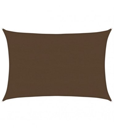 vidaXL Sunshade Sail 160 g/m² Brown 5x6 m HDPE