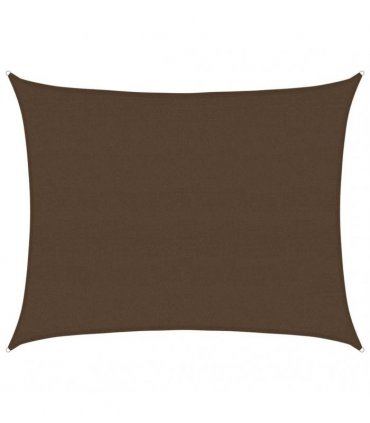 vidaXL Sunshade Sail 160 g/m² Brown 6x7 m HDPE