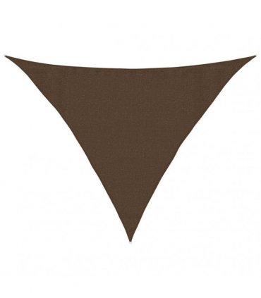 vidaXL Sunshade Sail 160 g/m² Brown 3,5x3,5x4,9 m HDPE