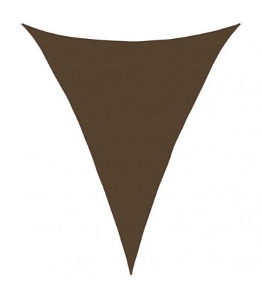 vidaXL Sunshade Sail 160 g/m² Brown 5x6x6 m HDPE