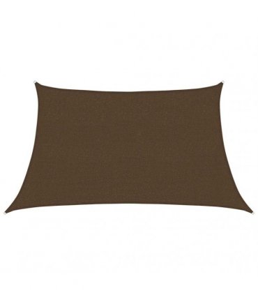 vidaXL Sunshade Sail 160 g/m² Brown 3/4x2 m HDPE