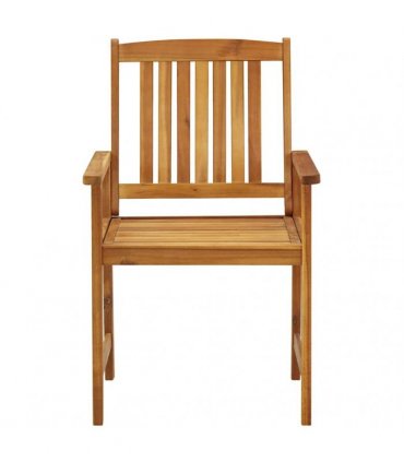 vidaXL Garden Chairs 4 pcs Solid Acacia Wood
