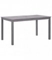 vidaXL Garden Table Grey Wash 140x80x74 cm Solid Acacia Wood