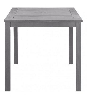 vidaXL Garden Table Grey Wash 140x80x74 cm Solid Acacia Wood