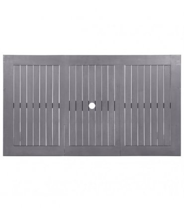 vidaXL Garden Table Grey Wash 140x80x74 cm Solid Acacia Wood