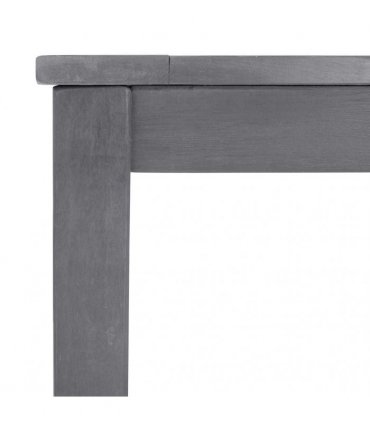 vidaXL Garden Table Grey Wash 140x80x74 cm Solid Acacia Wood