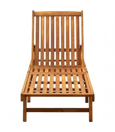 vidaXL Sun Lounger Solid Acacia Wood