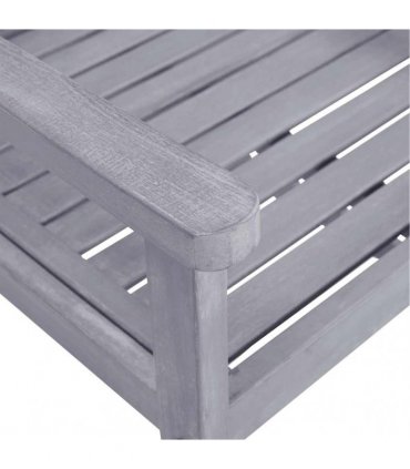 vidaXL Garden Chairs 4 pcs Solid Acacia Wood Grey