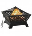 vidaXL Fire Pit with Poker 64 cm XXL Steel