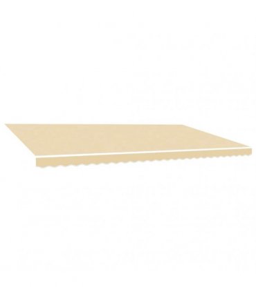 vidaXL Awning Replacement Fabric Cream 600x350 cm Polyester