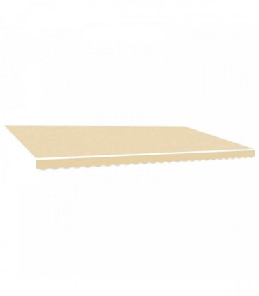 vidaXL Awning Replacement Fabric Cream 600x350 cm Polyester