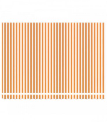 vidaXL Awning Replacement Fabric Yellow and White 400x350 cm Polyester