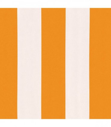 vidaXL Awning Replacement Fabric Yellow and White 500x350 cm Polyester
