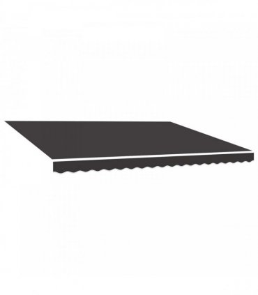 vidaXL Awning Replacement Fabric Anthracite 400x350 cm Polyester