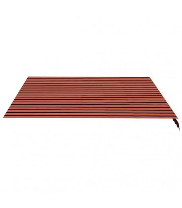 vidaXL Awning Replacement Fabric Orange and Brown 450x350 cm Polyester