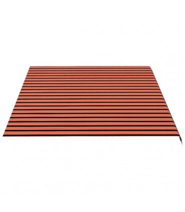 vidaXL Awning Replacement Fabric Orange and Brown 500x350 cm Polyester