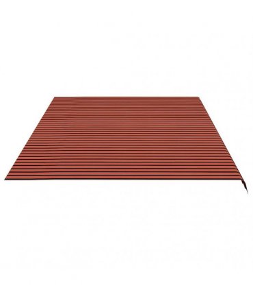 vidaXL Awning Replacement Fabric Orange and Brown 600x350 cm Polyester