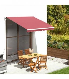 vidaXL Awning Replacement Fabric Burgundy Red 300x250 cm Polyester