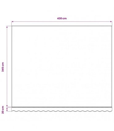 vidaXL Awning Replacement Fabric Burgundy Red 450x350 cm Polyester