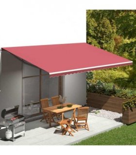 vidaXL Awning Replacement Fabric Burgundy Red 600x350 cm Polyester