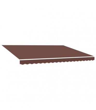 vidaXL Awning Replacement Fabric Brown 500x350 cm Polyester
