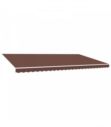 vidaXL Awning Replacement Fabric Brown 600x350 cm Polyester