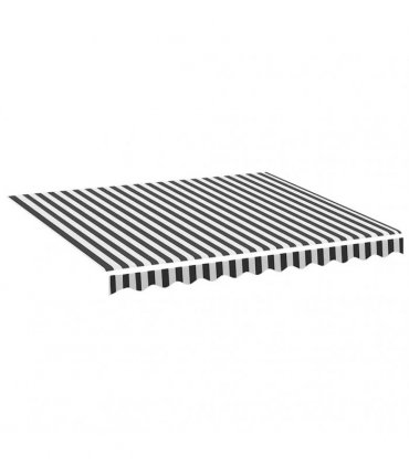 vidaXL Awning Replacement Fabric Anthracite and White 300x250 cm